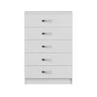 Cômoda Hera 5 Gavetas Evidência Branco