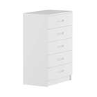 Cômoda Hera 5 Gavetas Evidência Branco