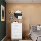 Cômoda Héstia 5 Gavetas Evidência Branco