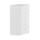 Cômoda Héstia 5 Gavetas Evidência Branco