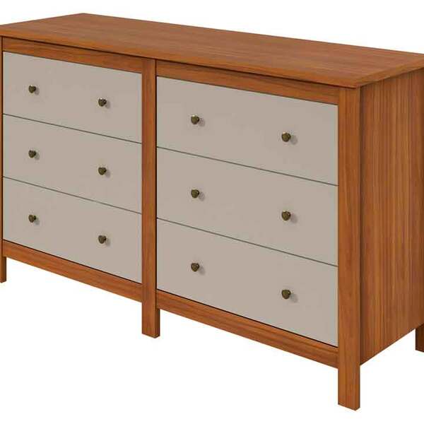 Cômoda Horizontal Maggiore - Off White/rovere Naturale Lopas