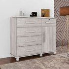 Cômoda Ibiza 1 Porta E 5 Gavetas – Móveis Lanza - Nevada