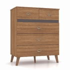 Cômoda Ibiza 5 Gavetas Vila Rica Nature