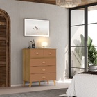 Cômoda Ibiza Nature/camarim - Vila Rica Móveis