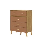 Cômoda Ibiza Nature/camarim - Vila Rica Móveis