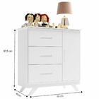 Cômoda Infantil 03 Gavetas E 01 Porta 100% Mdf Maya Branco Ac