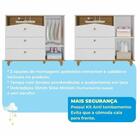 Cômoda Infantil 100% Mdf 1 Porta 3 Gavetas Casinha Permobili