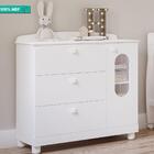 Cômoda Infantil 100% Mdf 1 Porta 3 Gavetas Fofura Permobili B