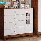Cômoda Infantil 100% Mdf 1 Porta 4 Gavetas Riso Permobili Sav