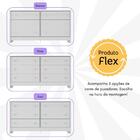 Cômoda Infantil 136cm Com 6 Gavetas Flex Multimóveis Mp4262