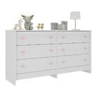 Cômoda Infantil 136cm Com 6 Gavetas Multimóveis Mp4335