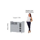 Cômoda Infantil 1 Porta 3 Gavetas 2 Nichos Sol Gelius Móveis