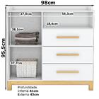 Comoda Infantil 1 Porta 3 Gavetas Ii719 Henn