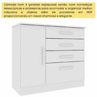 Cômoda Infantil 1 Porta 4 Gavetas 104cm Harmonia Espresso Móv