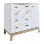 Comoda Infantil 1 Porta 4 Gavetas Favo De Mel Fm004 Completa