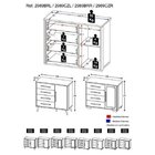 Cômoda Infantil 1 Porta 4 Gavetas Puxador Perfil Sweet Multim