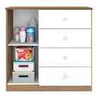 Cômoda Infantil 1 Porta 4 Gavetas X6a Xodó M08 Branco/almendra