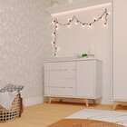 Cômoda Infantil 1 Porta 4 Gavetas Zen Branco