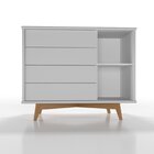 Cômoda Infantil 1 Porta 4 Gavetas Zen Branco