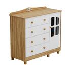 Cômoda Infantil 1 Porta Com Janela E 4 Gavetas 100% Mdf Elô N