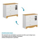 Cômoda Infantil 1 Porta Com Janela Retangular E 3 Gavetas 100