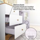 Cômoda Infantil 1 Porta Com Janela Retangular E 3 Gavetas 100