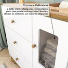 Cômoda Infantil 1 Porta Com Janela Retangular E 3 Gavetas 100