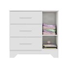 Cômoda Infantil 1 Porta Com Janela Retangular E 3 Gavetas 100