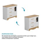 Cômoda Infantil 1 Porta Com Janela Retangular E 3 Gavetas 100