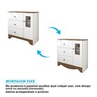 Cômoda Infantil 1 Porta Com Janela Retangulo E 3 Gavetas 100%