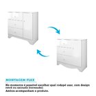 Cômoda Infantil 1 Porta E 3 Gavetas 100% Mdf Cocada Branco Br