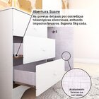Cômoda Infantil 1 Porta E 3 Gavetas 100% Mdf Cocada Branco Br