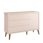 Cômoda Infantil 1 Porta E 3 Gavetas Theo Retrô Com Pés Amadei