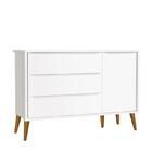 Cômoda Infantil 1 Porta E 3 Gavetas Theo Retrô Com Pés Amadei