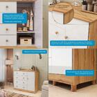 Cômoda Infantil 1 Porta E 4 Gavetas 100% Mdf Elô New Móveis P