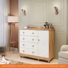 Cômoda Infantil 1 Porta E 4 Gavetas 100% Mdf Elô New Móveis P