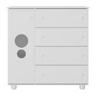 Cômoda Infantil 1 Porta E 4 Gavetas Picolé Multimóveis Bb2895