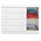 Cômoda Infantil 1 Porta Lis Branco Brilho Canaã