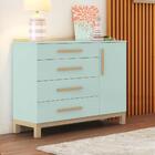 Cômoda Infantil 1 Porta Lisa 4 Gavetas Louis Móveis Peroba Br