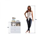 Cômoda Infantil 2 Gavetas 1 Nicho Aconchego  Branco