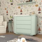 Cômoda Infantil 2 Portas 4 Gavetas Neo  Verde