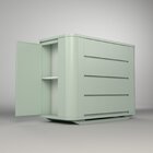 Cômoda Infantil 2 Portas 4 Gavetas Neo  Verde