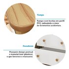 Cômoda Infantil 3 Gavetas 100% Mdf Smim New Branco Brilho/amê