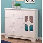 Cômoda Infantil 3 Gavetas 1 Porta Branco New Cristal - Canaã
