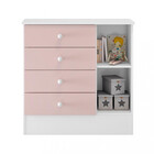 Cômoda Infantil 3 Gavetas 1 Porta Com Janela Maya Rodial