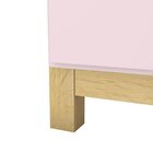 Cômoda Infantil 3 Gavetas 1 Porta Estrela Cadente Henn Rosa C