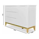 Cômoda Infantil 3 Gavetas 1 Porta Multimóveis Cr40024 Branco