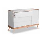 Cômoda Infantil 3 Gavetas 1 Porta Multimóveis Cr40027 Branco/
