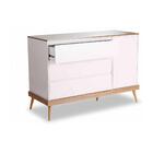 Cômoda Infantil 3 Gavetas 1 Porta Multimóveis Cr40027 Rosa/am