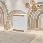 Cômoda Infantil 3 Gavetas Catatau J&a Móveis Branco Flex Color